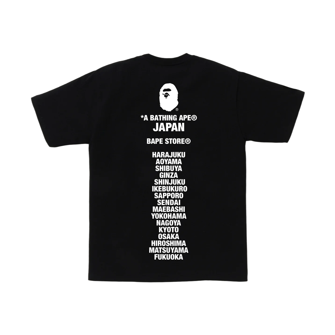 베이프 재팬 에이프 헤드 티셔츠 블랙(BAPE Japan Ape Head T-Shirt Black) - 2