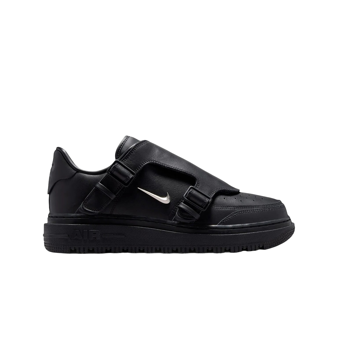 JA3822-010 Nike Air Force 1 Low Luxe Black Metallic Silver