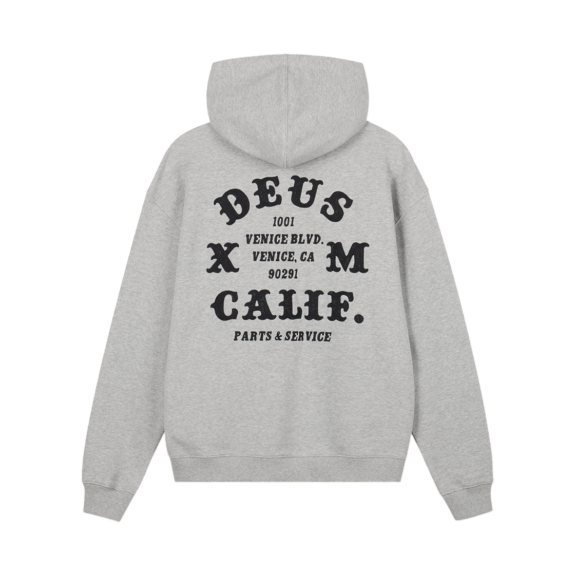 - Deus Ex Machina Quick Strike Zip Hoodie Medium Grey