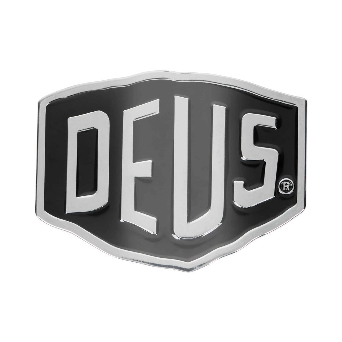 - Deus Ex Machina Shield Moto Badge Silver