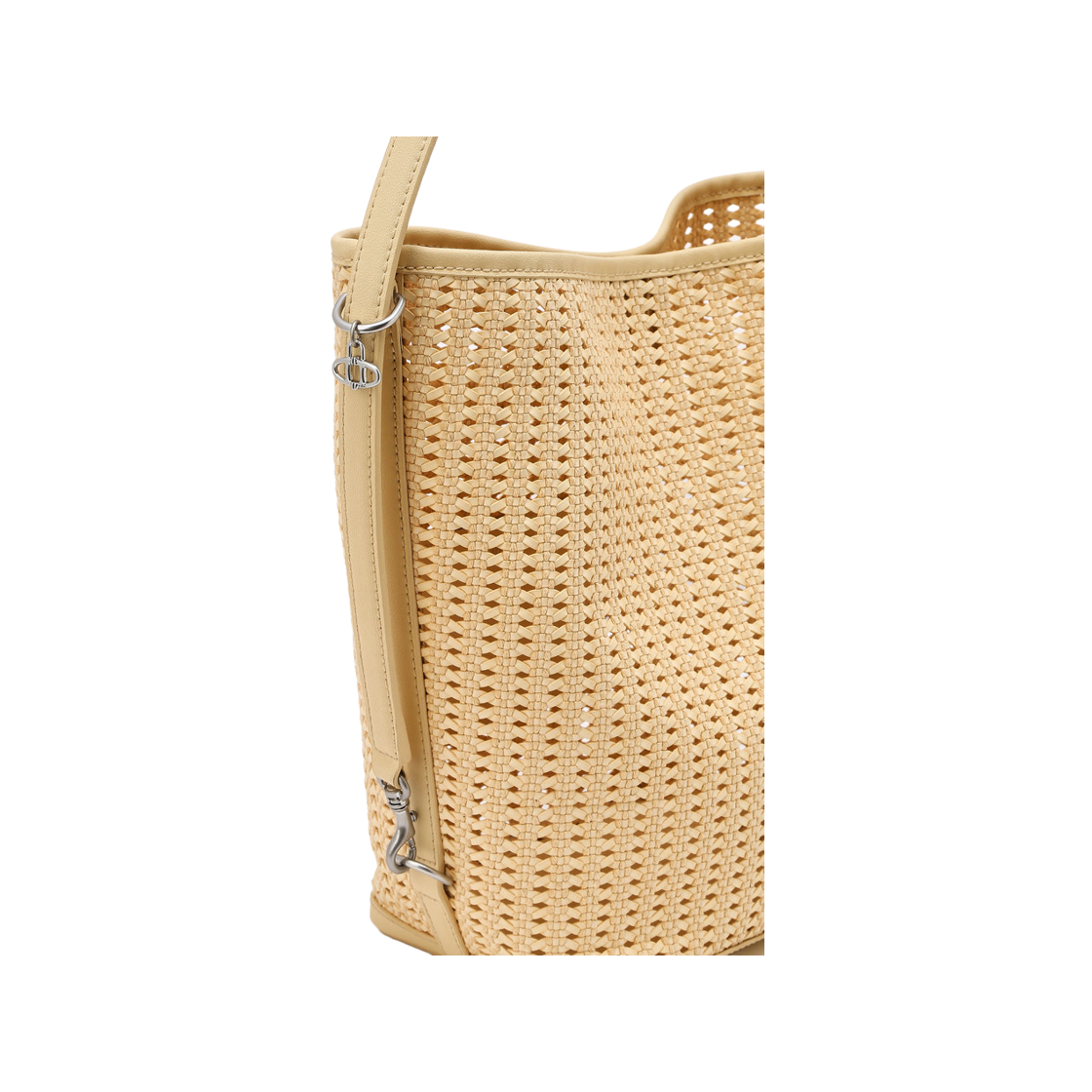 아떼 바네사브루노 액세사리 라이트베이지 파니에 메쉬 숄더백L AABA6E841Y1(Athe Vanessabruno Acc Panier Light Beige Panier Mesh Shoulder Bag L Light Yellow) - 6