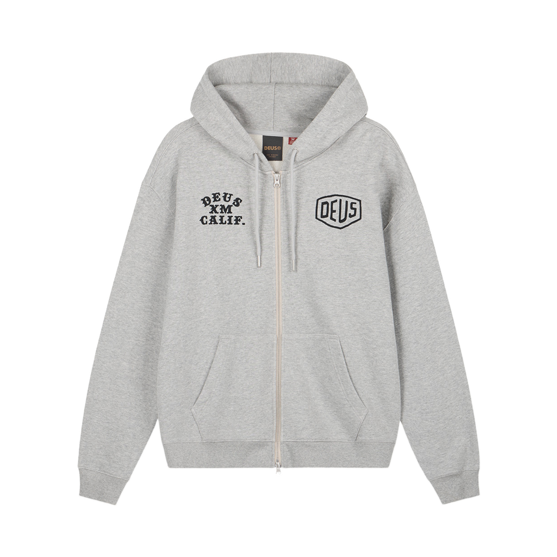 데우스 엑스 마키나 퀵 스트라이크 집 후드 미디움 그레이(Deus Ex Machina Quick Strike Zip Hoodie Medium Grey) - 2