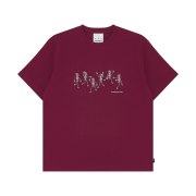 IAB Studio Dancing Bone T-Shirt Burgundy