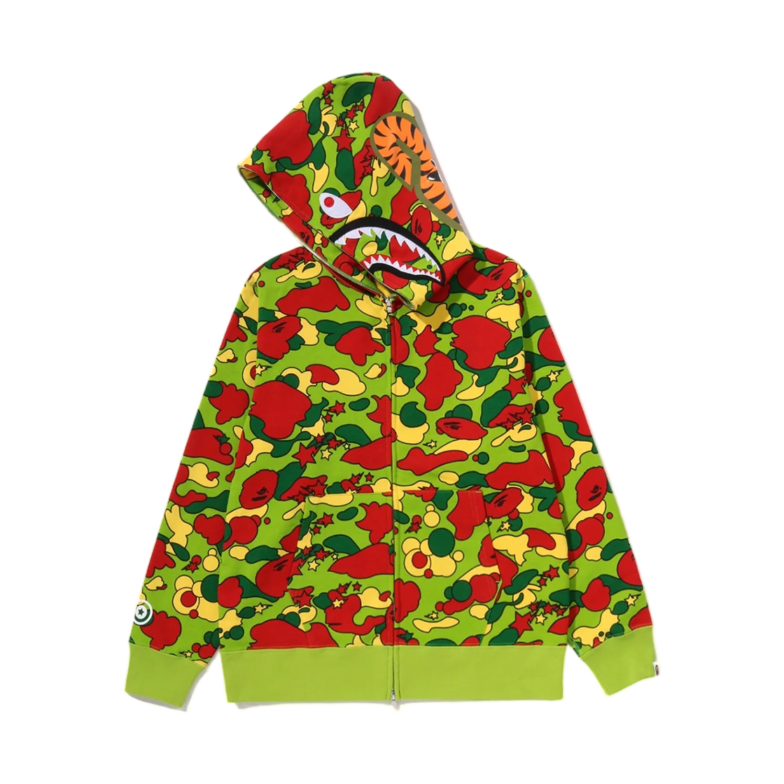 베이프 스타 카모 샤크 풀 집 후드 멀티(BAPE Sta Camo Shark Full Zip Hoodie Multi) - 2