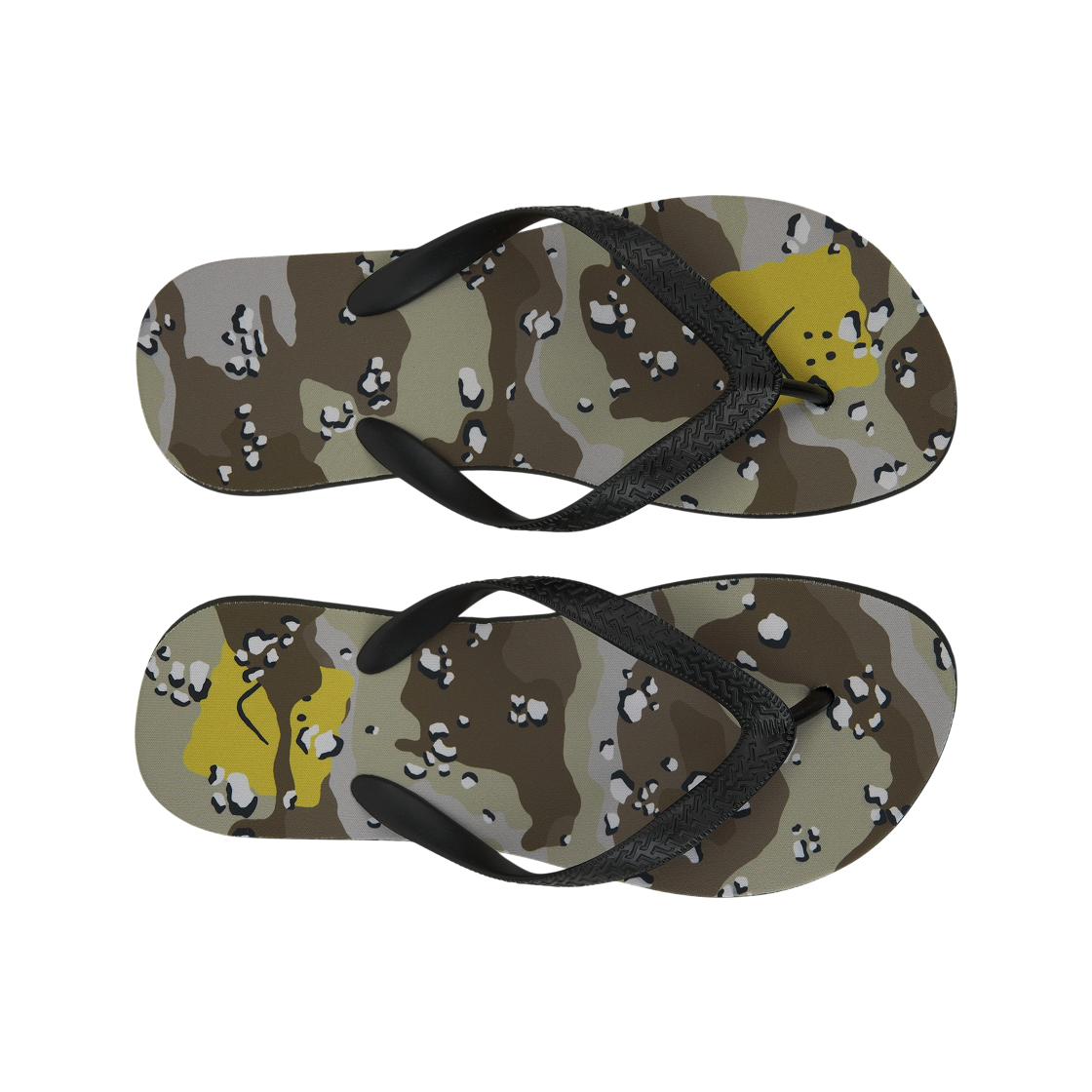 캐피탈 초콜릿 칩 카모 플립 플랍 베이지(Kapital Chocolate Chip Camo Flip Flops Beige) - 5