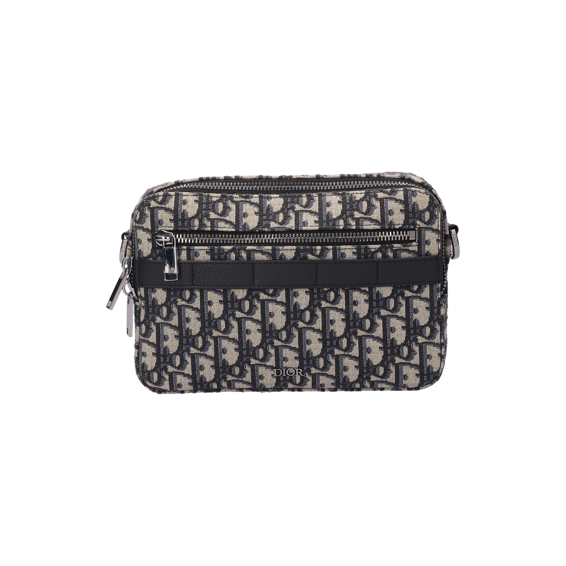 ITHBPRUWOGSB Dior Oblique Jacquard Beige & Black Safari Messenger Bag