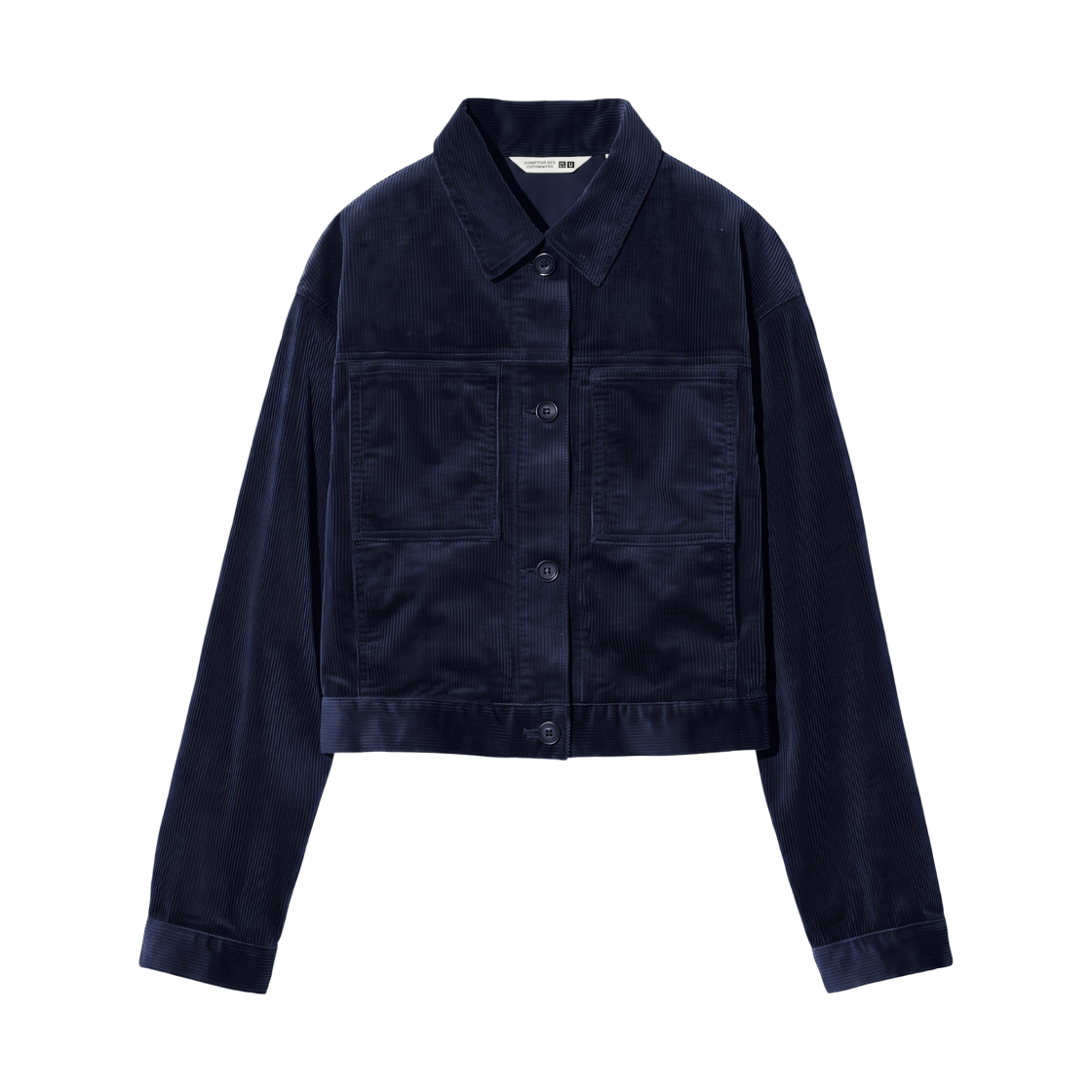 488200-69 (W) Uniqlo x Comptoir des Cotonniers Corduroy Short Jacket Navy