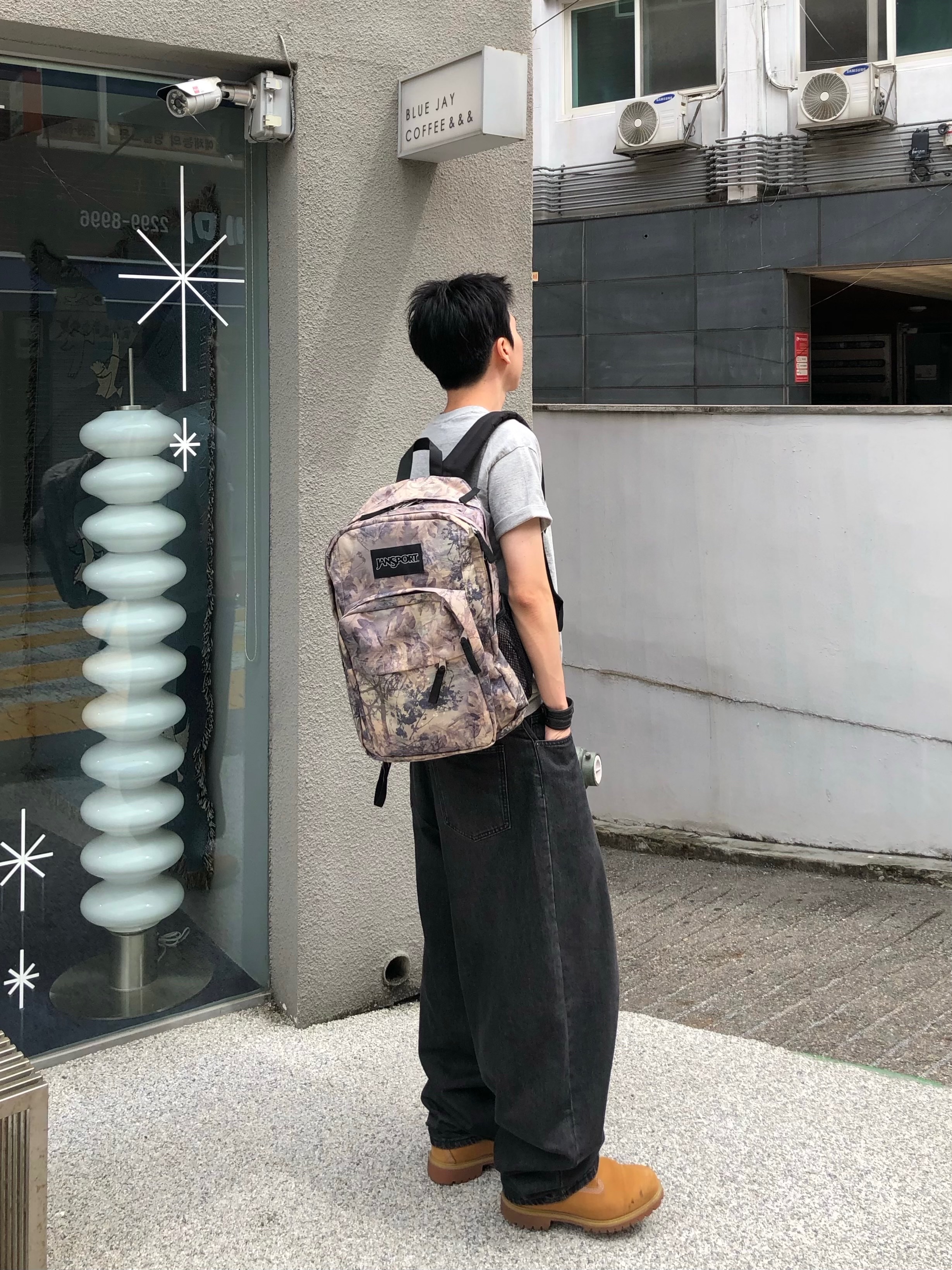 AMOU Marking Box Half T-Shirts Gray, Timberland Premium 6 inch Waterproof Boot Wheat Nubuck - Wide 착용 스타일 - 3
