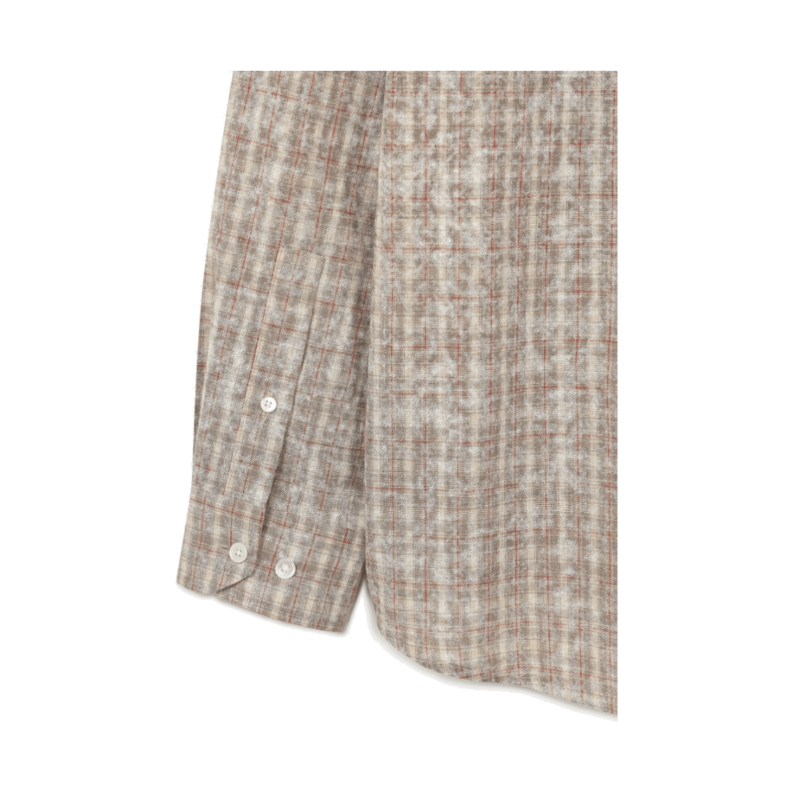 24/7 시리즈 워시드 체크 셔츠 베이지(24/7 series WASHED CHECK SHIRTS Washed Check Shirts Beige) - 4