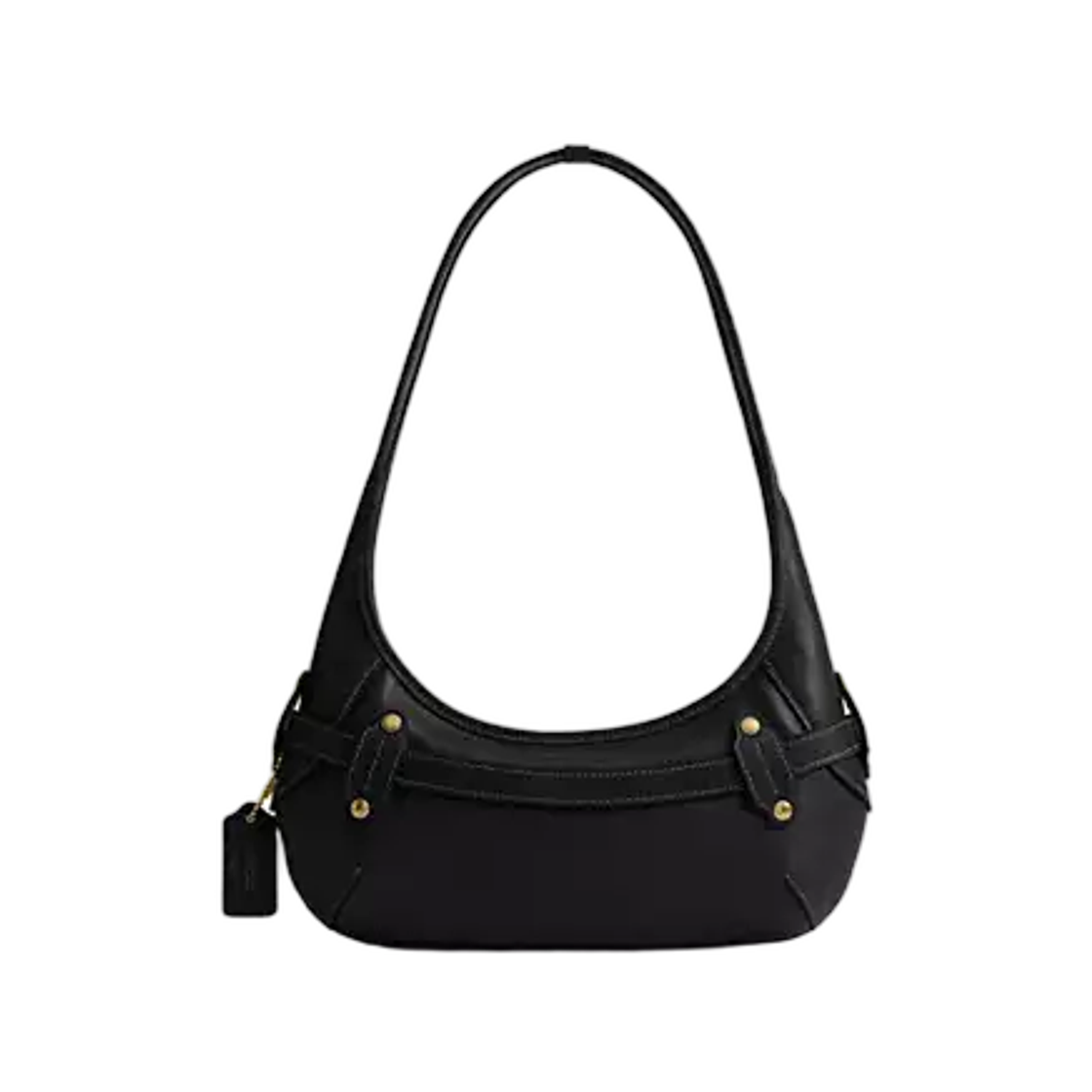 코치 벨티드 에르고 숄더백 26 브래스 블랙(Coach Belted Ergo Shoulder Bag 26 Brass Black) - 3