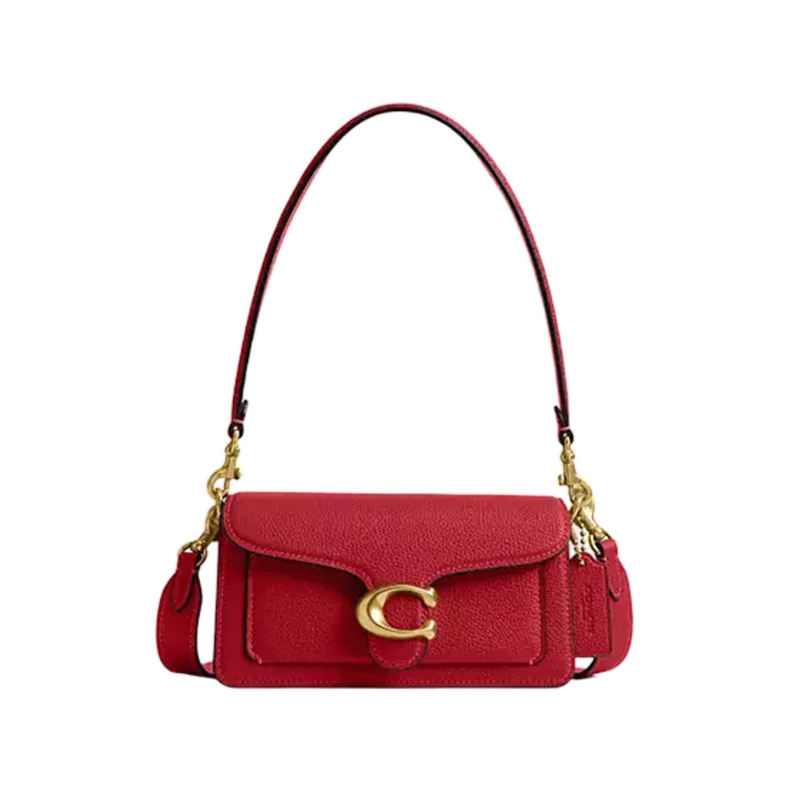 CY201-B4POP Coach Tabby Shoulder Bag 20 Brass Poppy