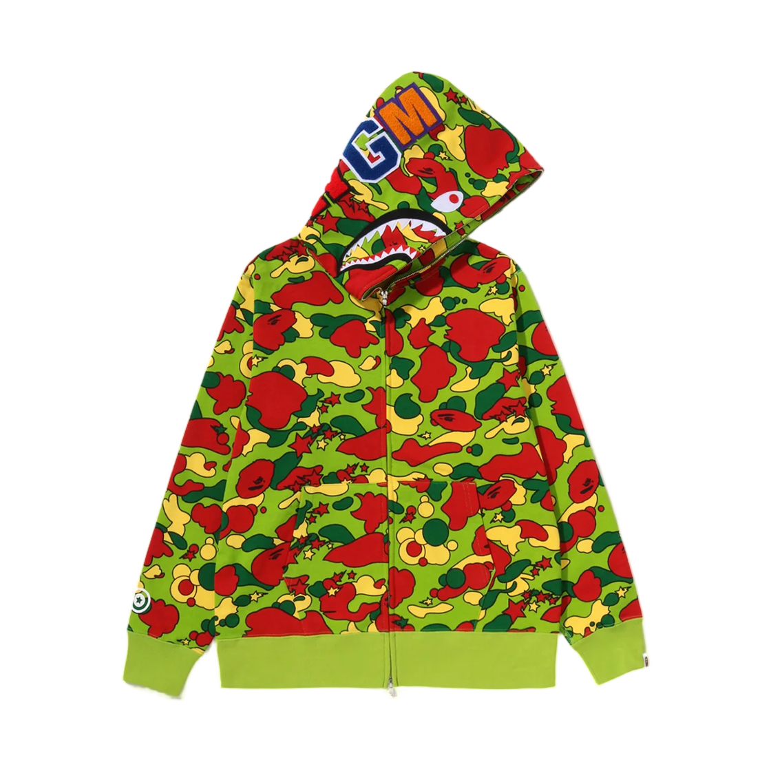 - BAPE Sta Camo Shark Full Zip Hoodie Multi