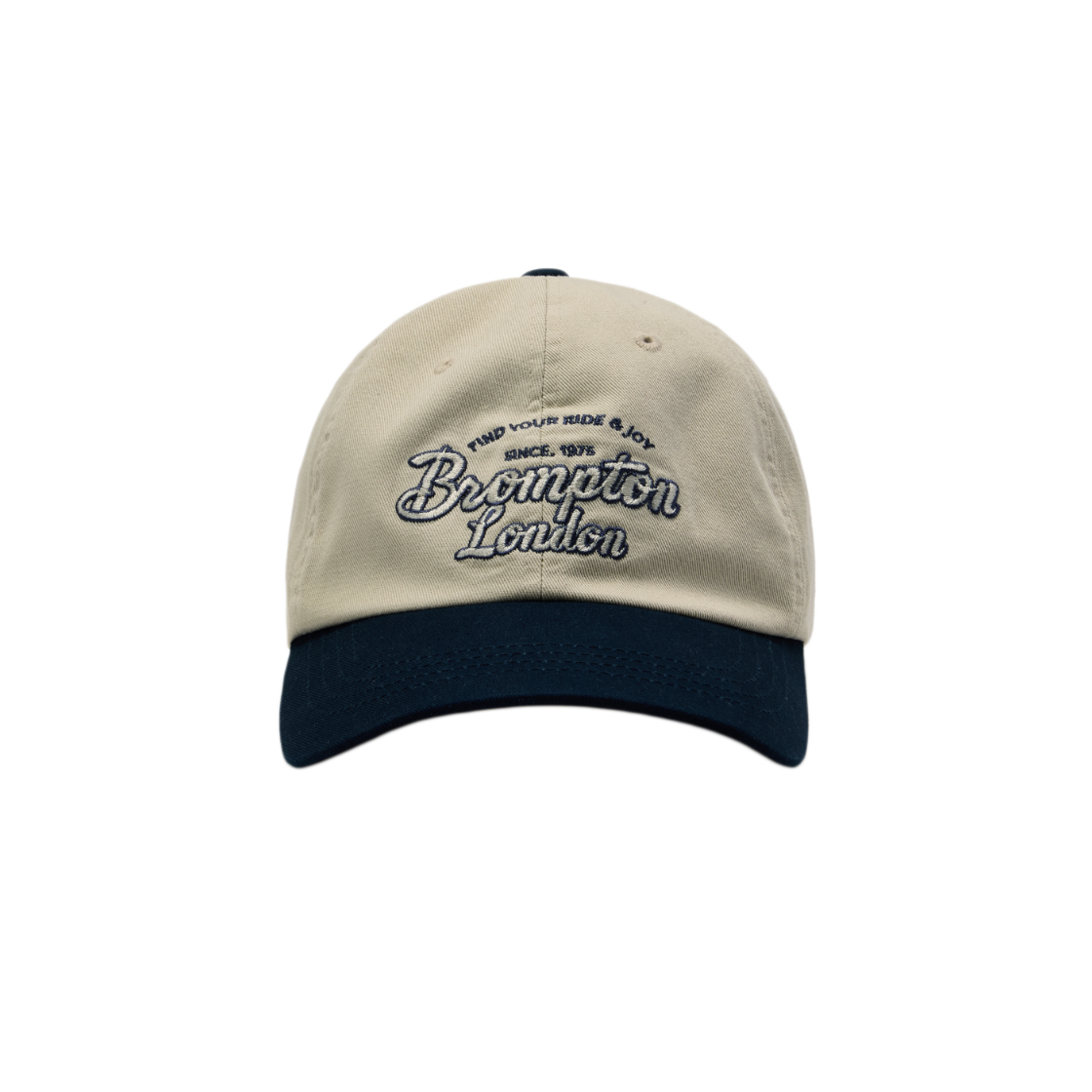 P265AHA107065 BROMPTON LONDON Lettering Point Curve Cap Navy
