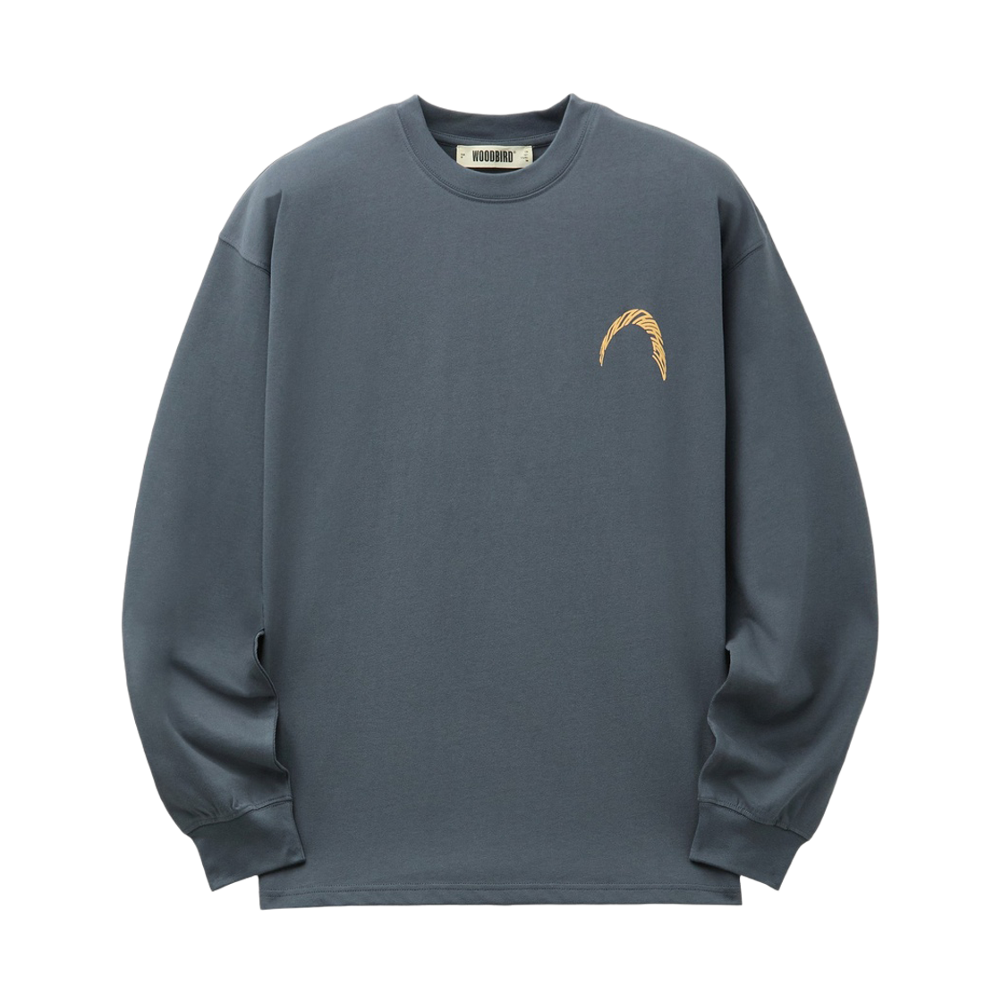 시리즈 우드버드 더블유비 빔 긴팔 워프 티셔츠 차콜(Series Woodbird Wbbeam Ls Warp Tee Charcoal)