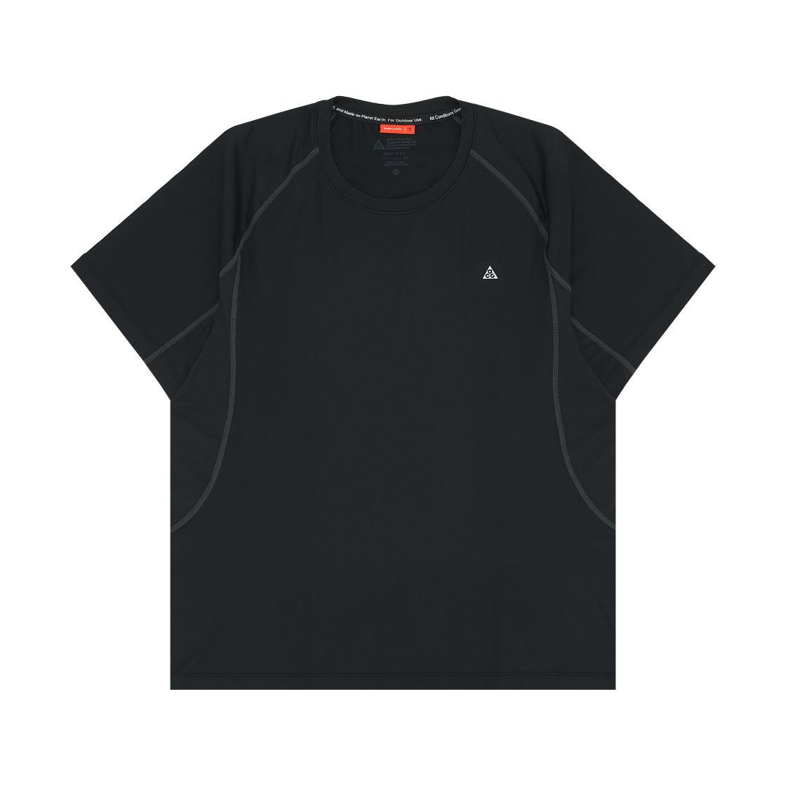나이키 ACG 와일드씨 드라이핏 숏슬리브 베이스 레이어 탑 블랙 앤트러사이트 - 아시아(Nike ACG Wildsee Dri-Fit Short Sleeve Base Layer Top Black Anthracite - Asia) - 2