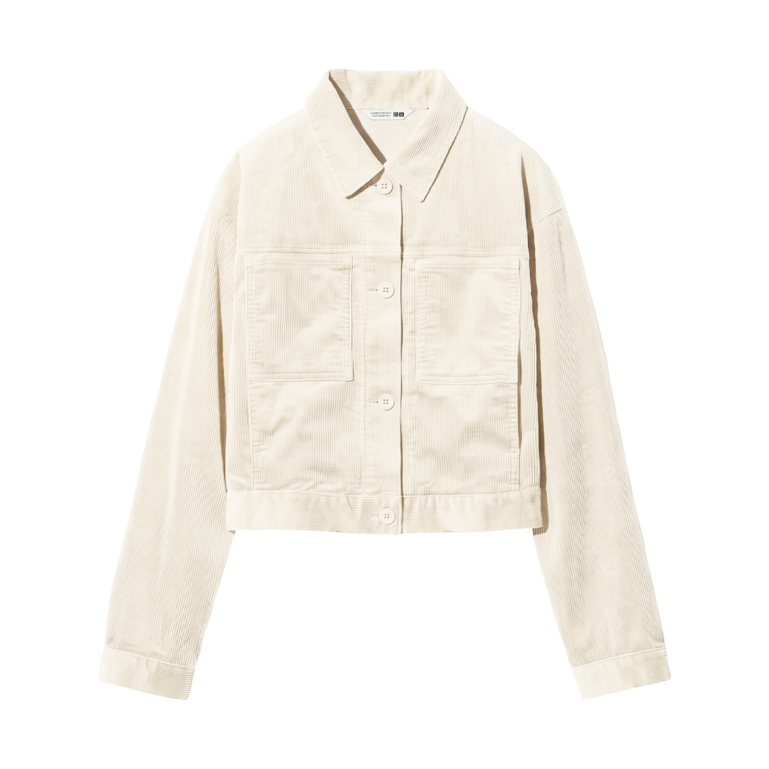 488200-30 (W) Uniqlo x Comptoir des Cotonniers Corduroy Short Jacket Natural