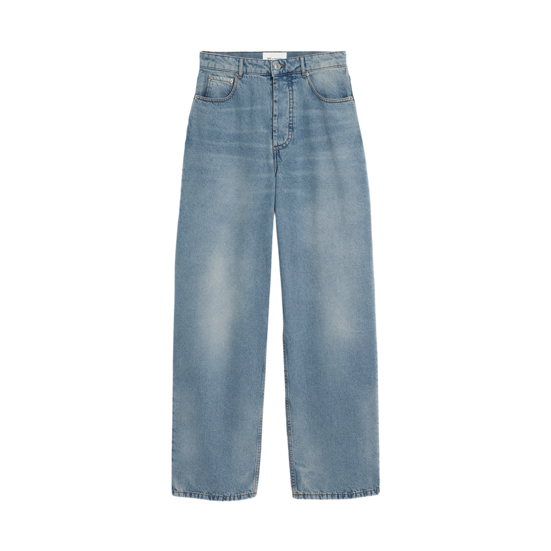 HTR919-DE0046-480 AMI Blue Baggy Fit Cotton Jeans Used Blue