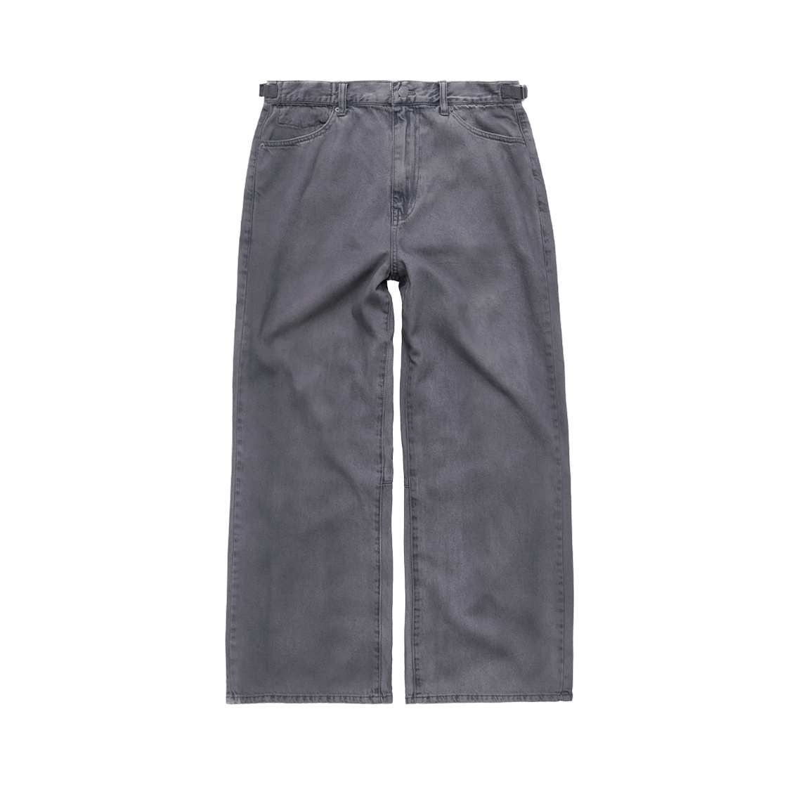 PL6PDN5871H0 Polyteru Oily Coated Gosima Denim Pants Blue
