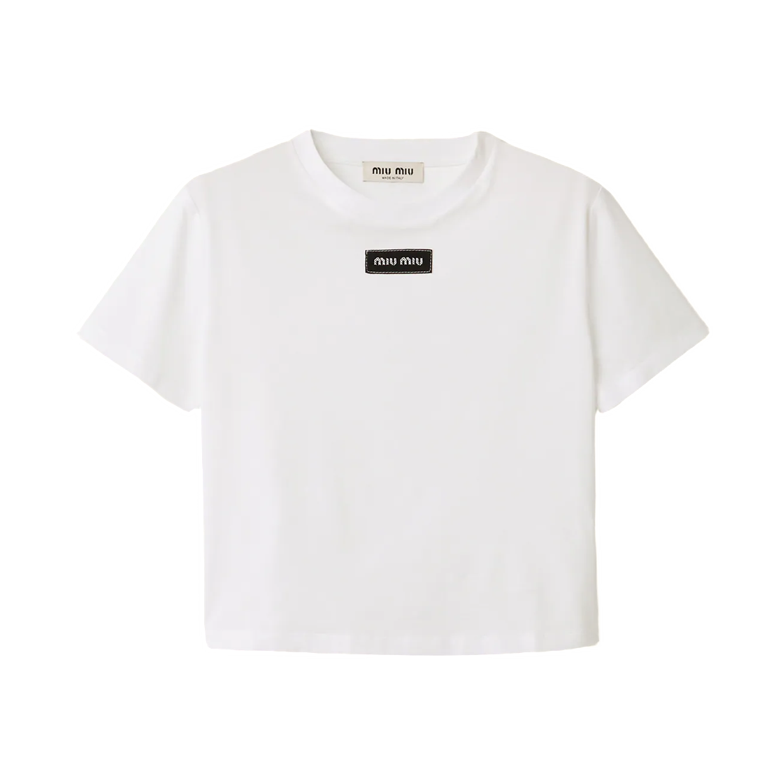 MJNA45-6398-F0009 (W) Miu Miu Jersey T-Shirt White
