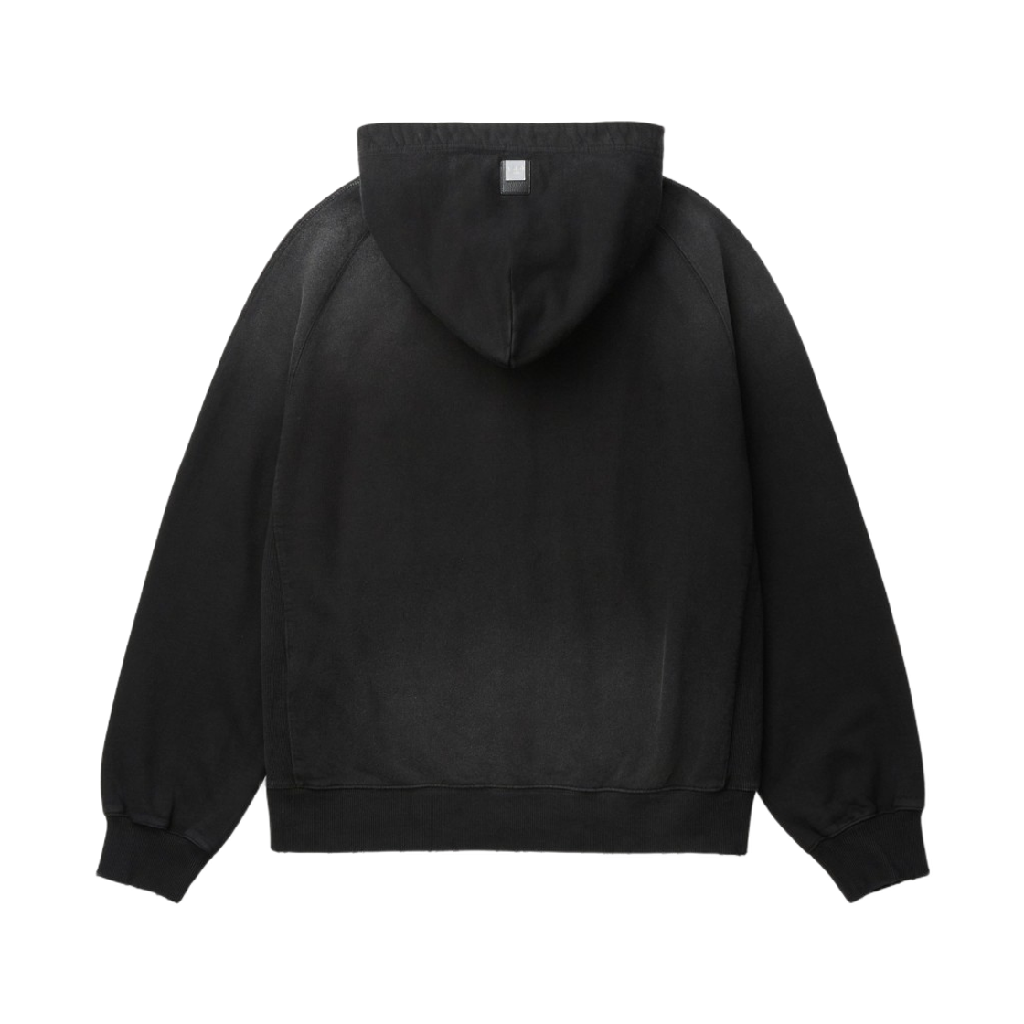 이로 뉘앙스 다잉 셋업 집업 스웨트후디 블랙(Iro Nuance Garment-Dyed Set-Up Zip-Up Sweat Hoodie Black) - 3