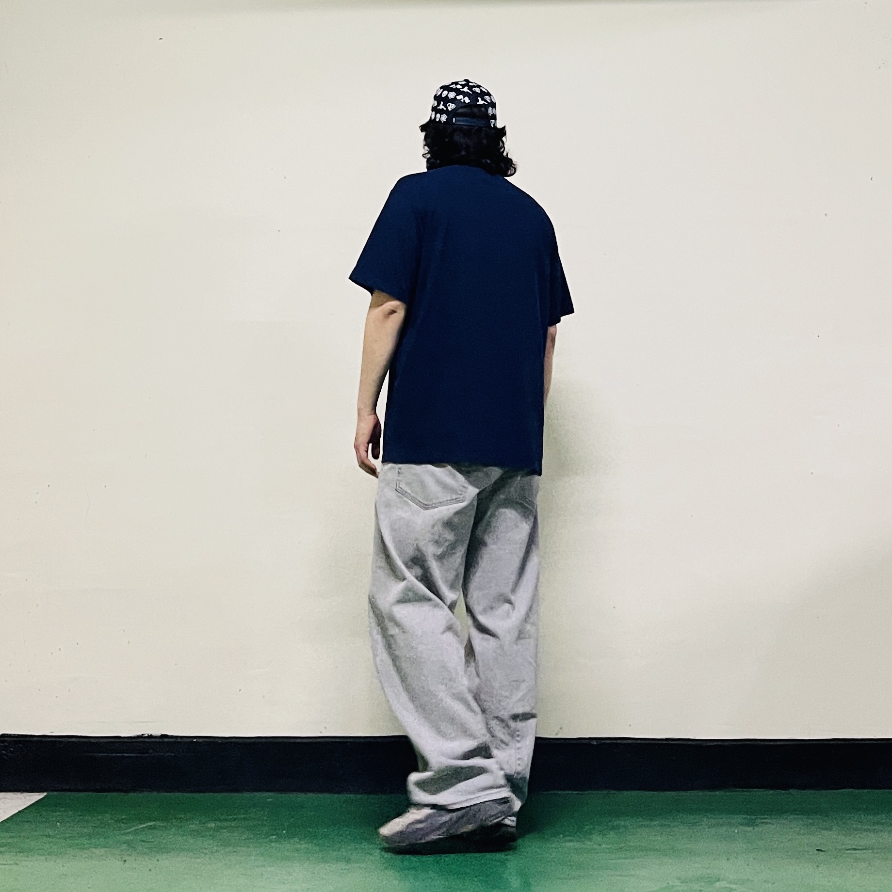 Supreme Fuck Em Plaid S/S Top Navy - 26SS, Palace Palactic Trucker Navy - 25SS 착용 스타일 - 2
