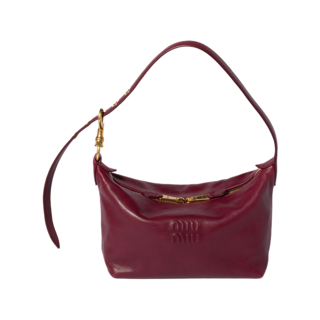 5BC216-QJB-F0399 Miu Miu Spirit Nappa Leather Bag Amaranth Red