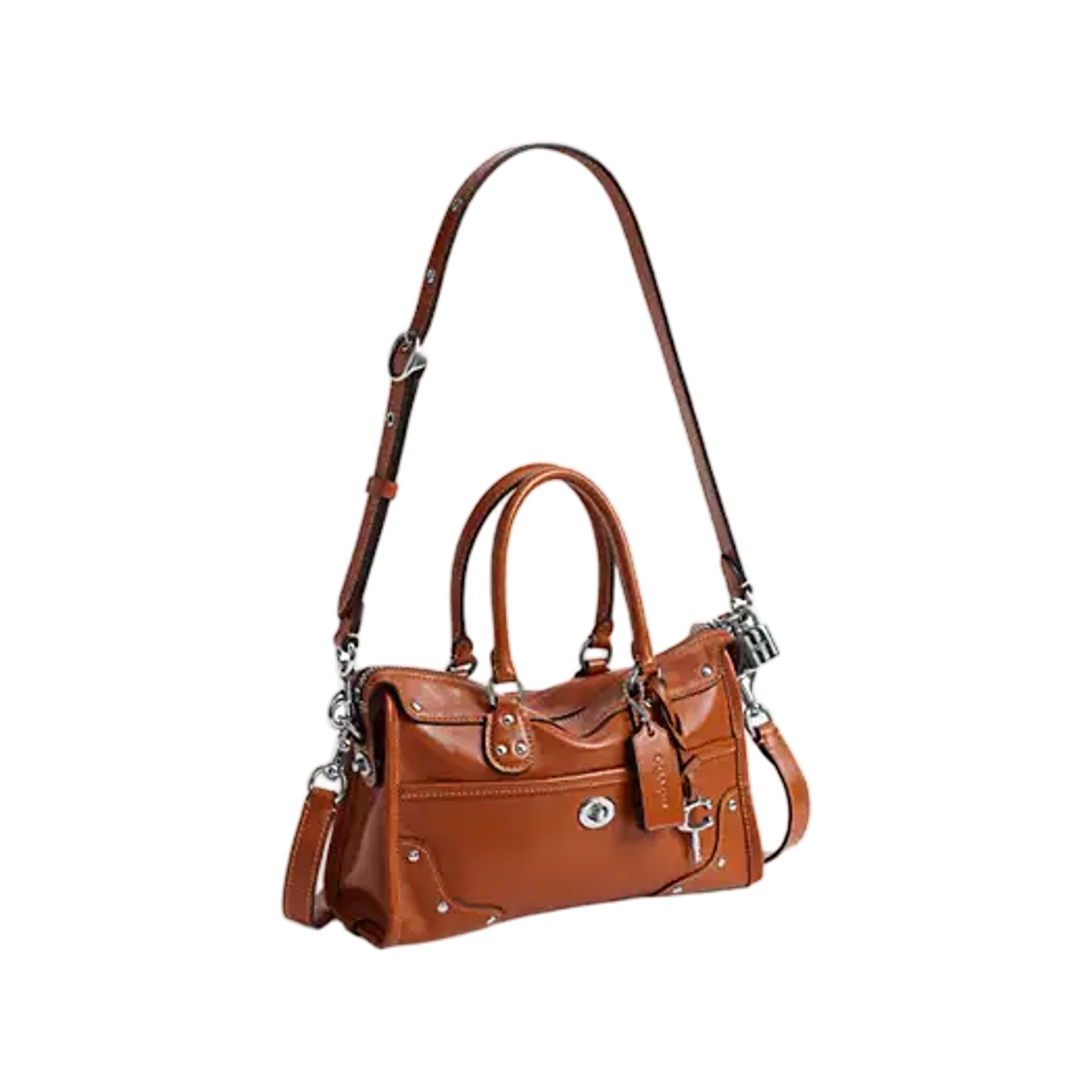 코치 라이더 사첼 백 24 LH 앰버 브라운(Coach Rhyder Satchel Bag 24 LH Amber Brown) - 2