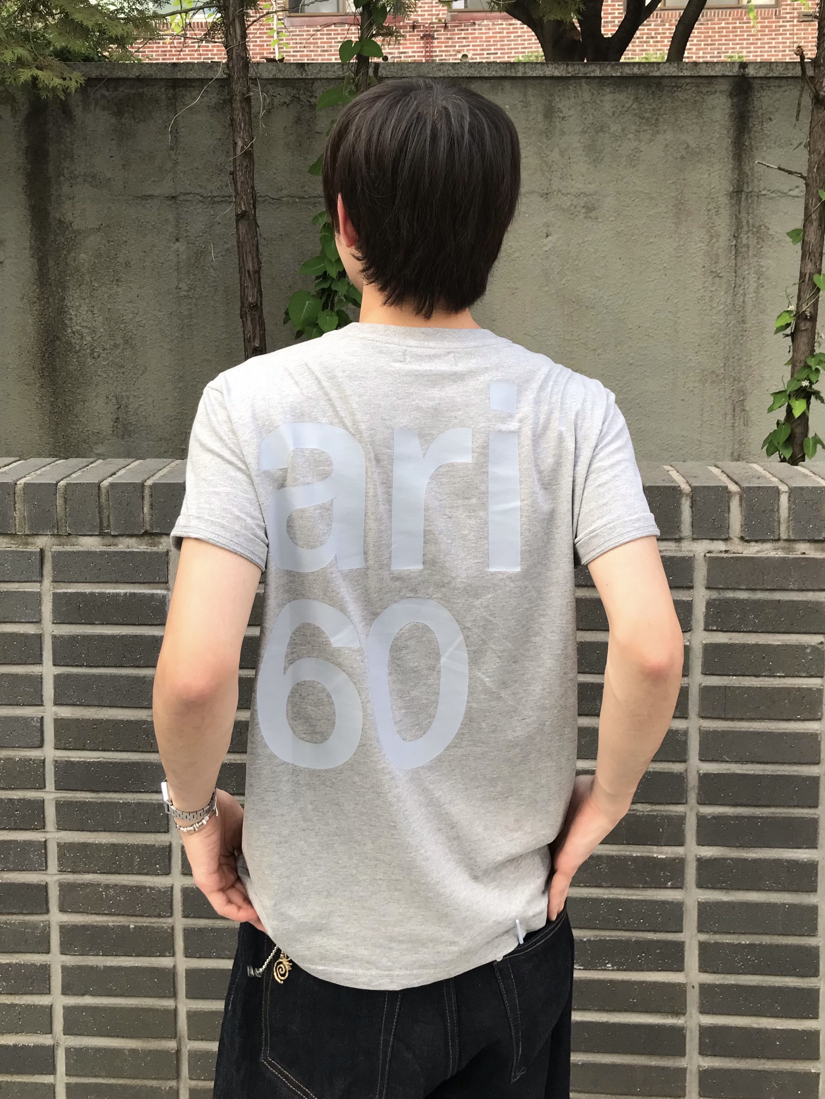 [KREAM 단독] Safarispot Basic Safari T-Shirt Heather Gray 착용 스타일 - 4
