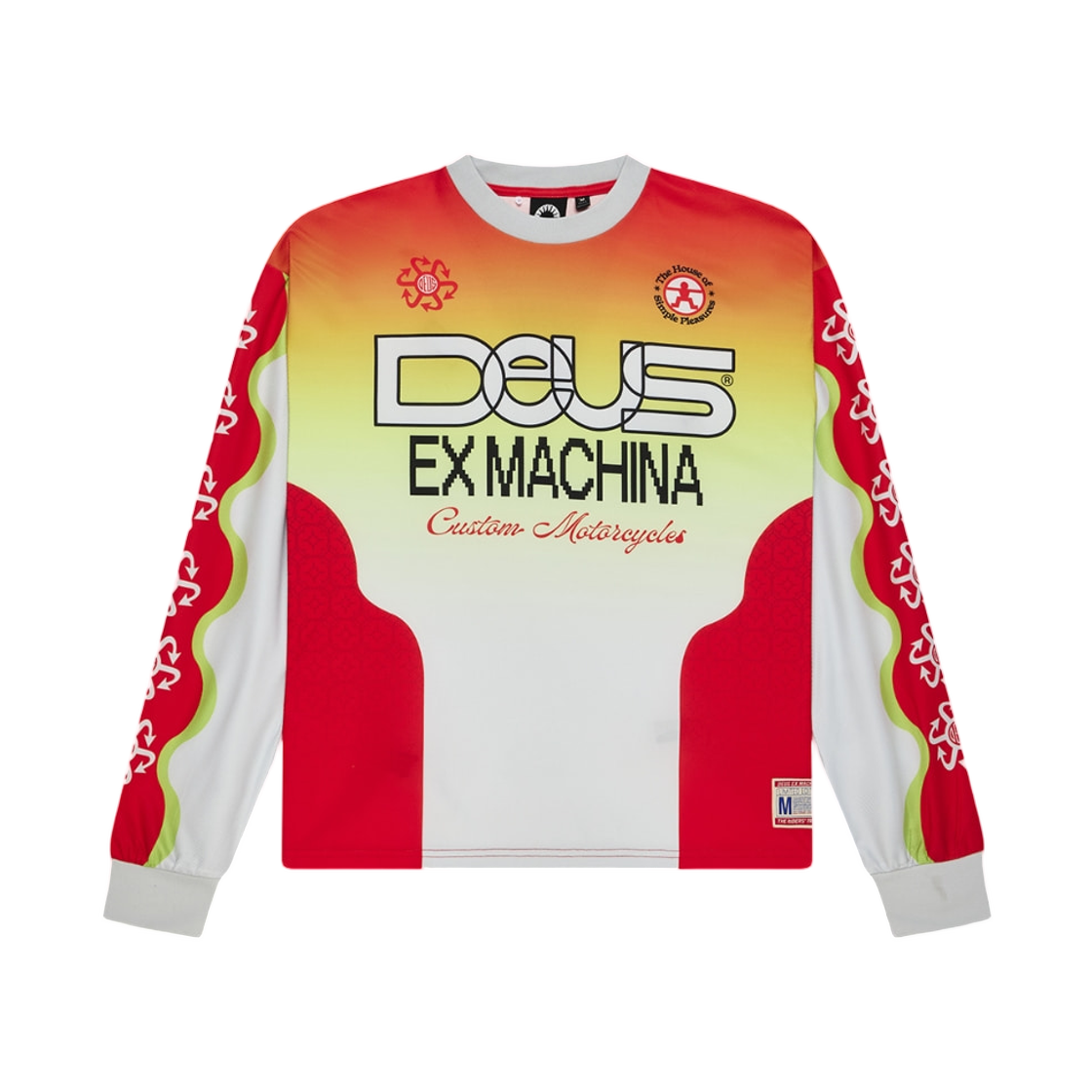 - Deus Ex Machina Manhole Moto Jersey White