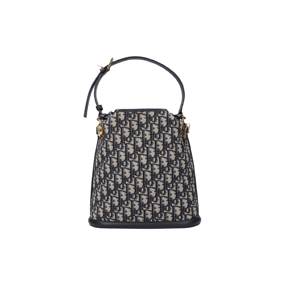 ITRPL5RCUDDD Dior Oblique Semi Medium Tote Bag in Blue Jacquard