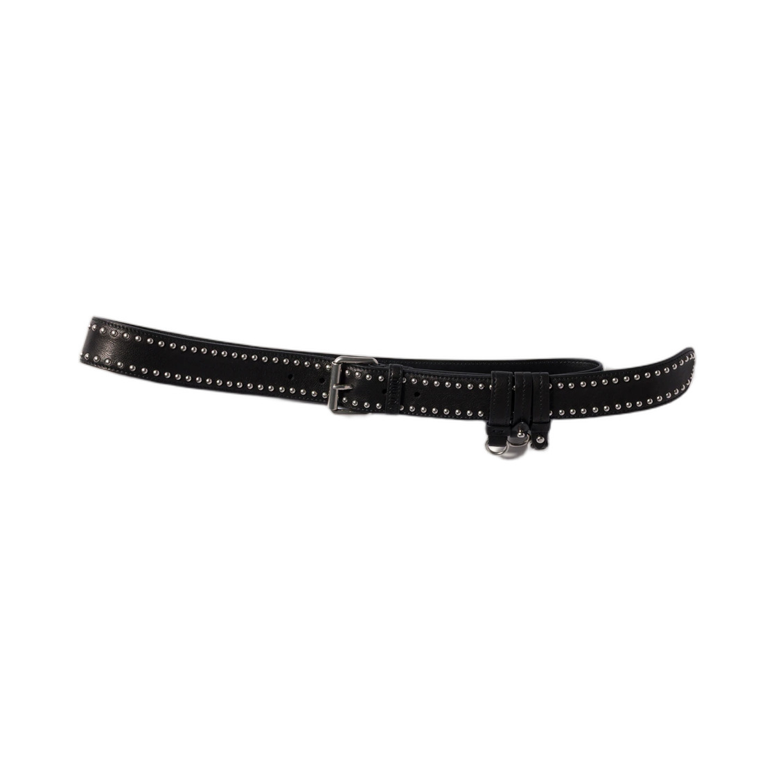 5CC742-2ZT3-F0002 (W) Miu Miu Leather Belt Black