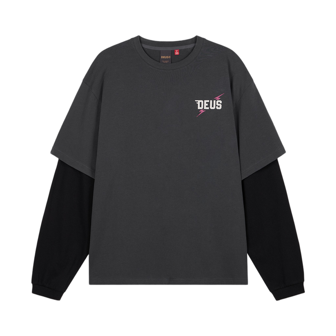 데우스 엑스 마키나 글로벌 스파크 레이어드 롱슬리브 티셔츠 차콜(Deus Ex Machina Global Spark Layered L/S T-Shirt Charcoal) - 2