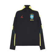 Jordan x CBF Brazil Strike Jordan Dri-FIT Soccer Knit Drill Top Black Yellow Pulse Infrared 23