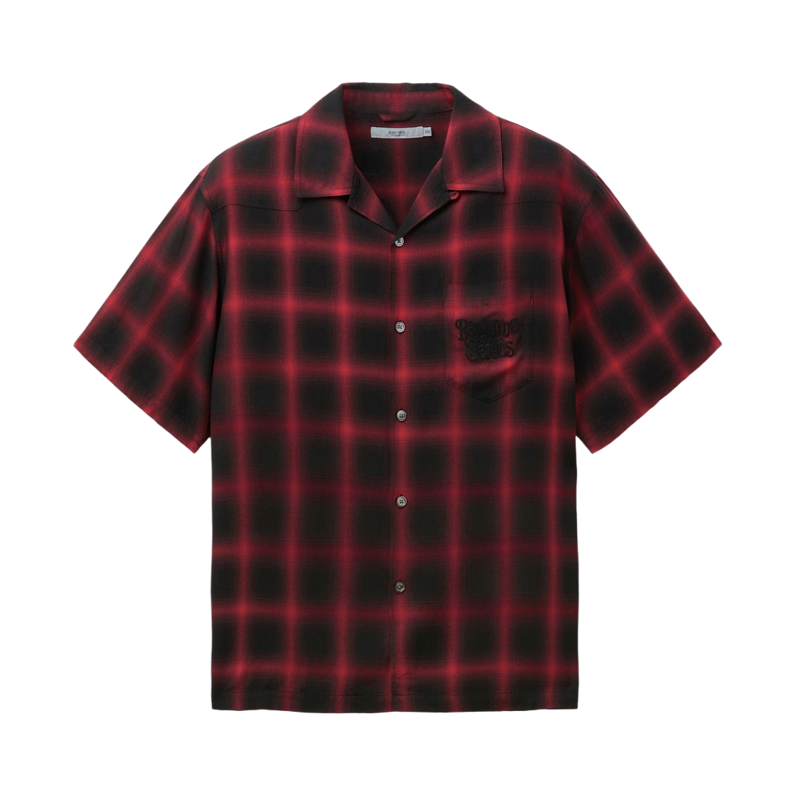 시리즈 로우하이드 레드 체크 반팔 셔츠 레드(Series x Rawhyde Red Check Short-Sleeve Shirt Red)