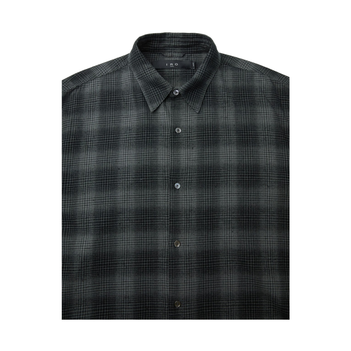 이로 트람 블리치 체크 셔츠 블랙(Iro Trame Bleached Check Shirt Black) - 4