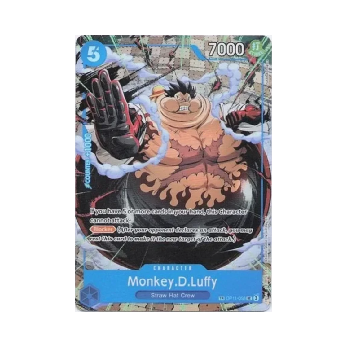 OP11-058-UC-TR One Piece TCG Monkey D. Luffy UC-TR OP11-058 Booster Pack Carrying on His Will (English Ver.)