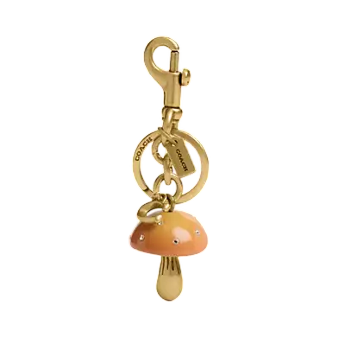 코치 머쉬룸 백 참 브래스 머스타드(Coach Mushroom Bag Charm Brass Mustard)