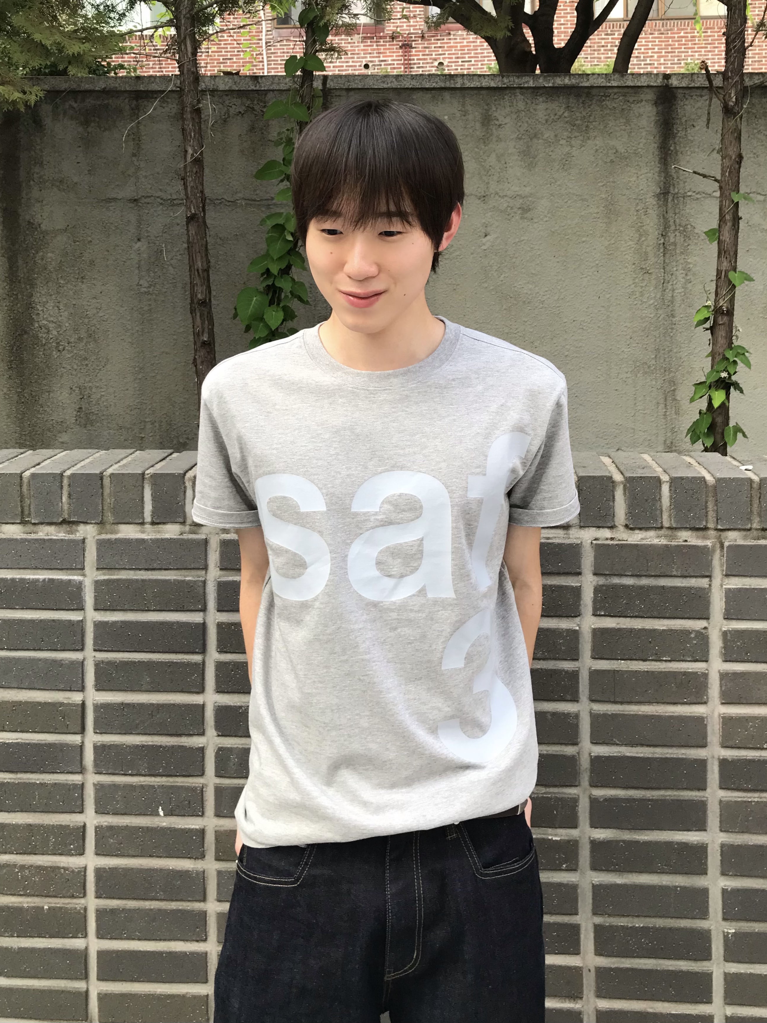 [KREAM 단독] Safarispot Basic Safari T-Shirt Heather Gray 착용 스타일 - 3