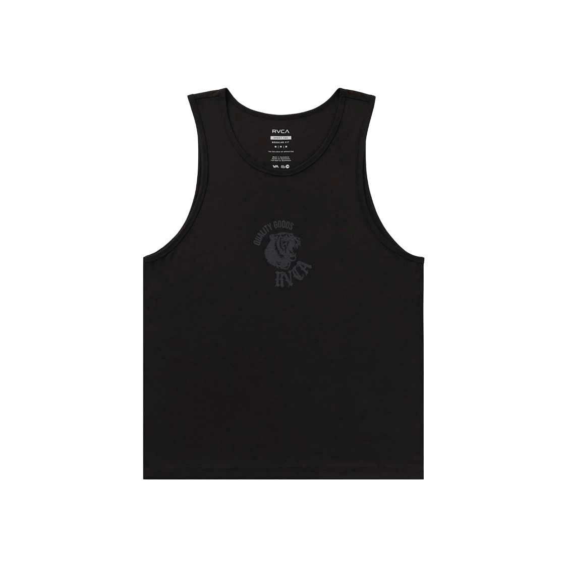 VG31SL006BLK RVCA Men's Big Cat Sleeveless Top (VG31SL006BLK)