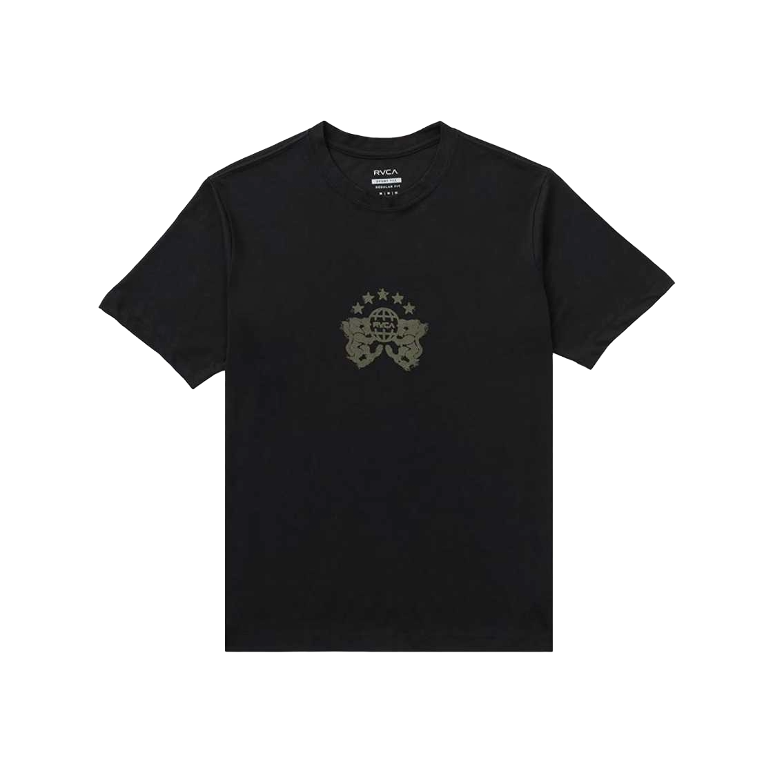루카 남성 PRESSED 반팔 티셔츠 (VG31ST004BLK)(RVCA Men's Pressed Short Sleeve T-Shirt (VG31ST004BLK)) - 1