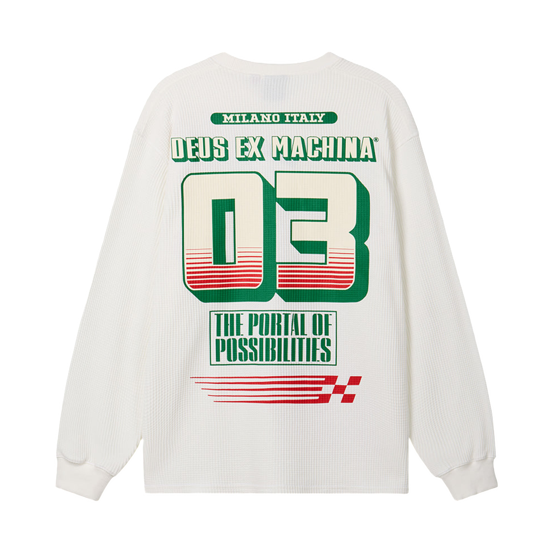 데우스 엑스 마키나 캠페인 와플 롱슬리브 티셔츠 화이트(Deus Ex Machina Campaign Waffle L/S T-Shirt White) - 2