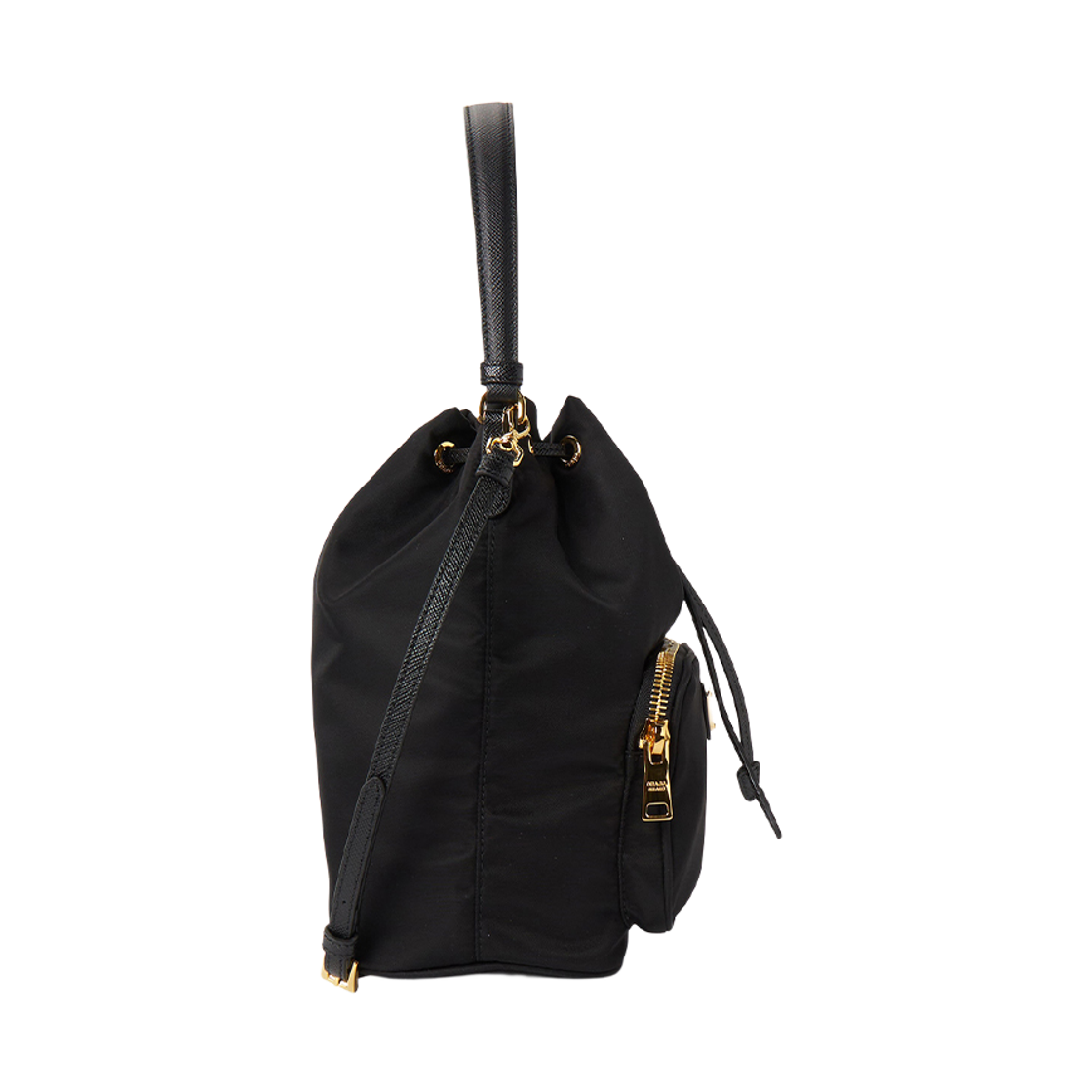 [25% 쿠폰] 프라다 듀엣 리나일론 숄더백 블랙 골드([25% 쿠폰] Prada Duet Re-Nylon Shoulder Bag Black Gold) - 3
