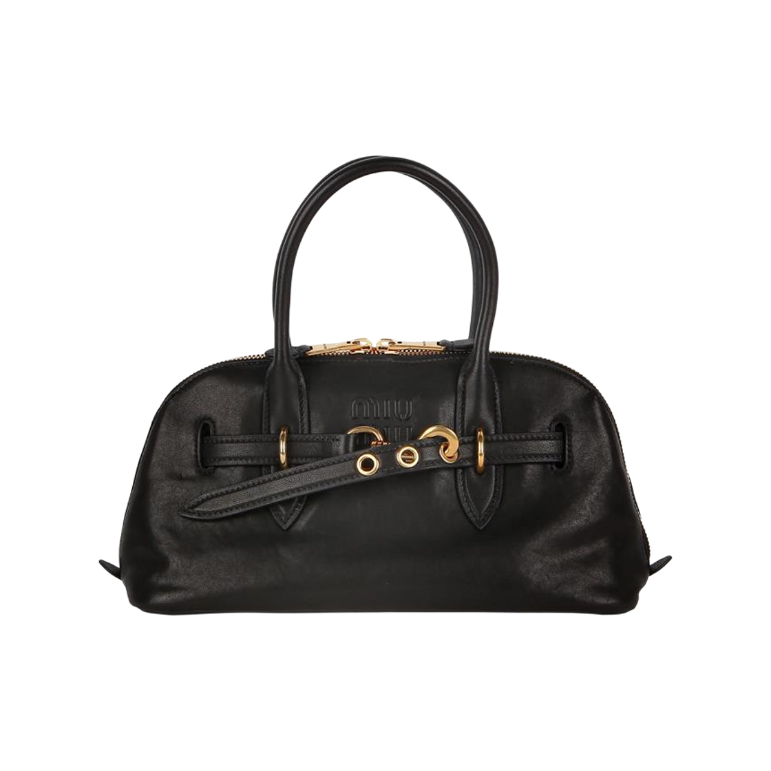 5BB168 2BBL F0002 [20% 쿠폰] Miu Miu Aventure Nappa Leather Top Handle Bag Black