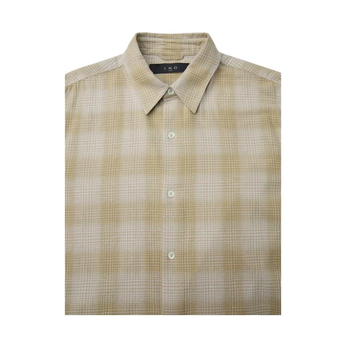 이로 트람 블리치 체크 셔츠 베이지(Iro Trame Bleached Check Shirt Beige) - 4