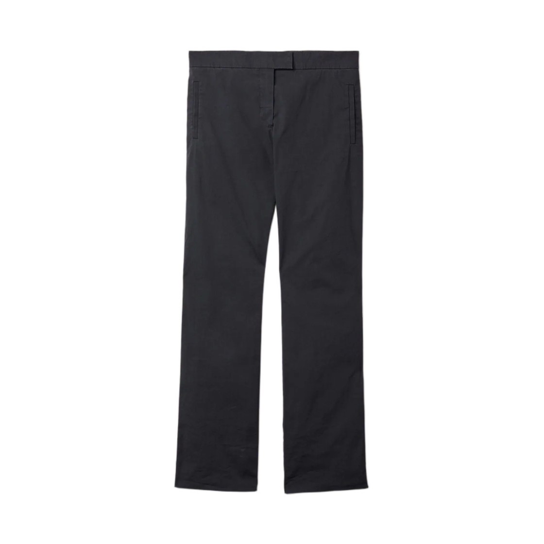 MP2054-6472-F0002 (W) Miu Miu Stretch Poplin Pants Black