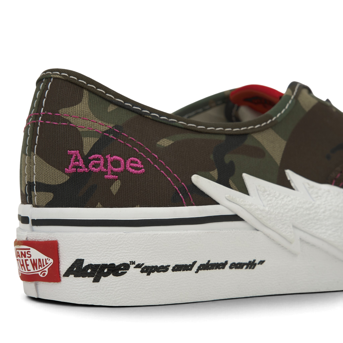 반스 x 에이프 어센틱 볼트 카키(Vans x AAPE Authentic Bolt Khaki) - 8
