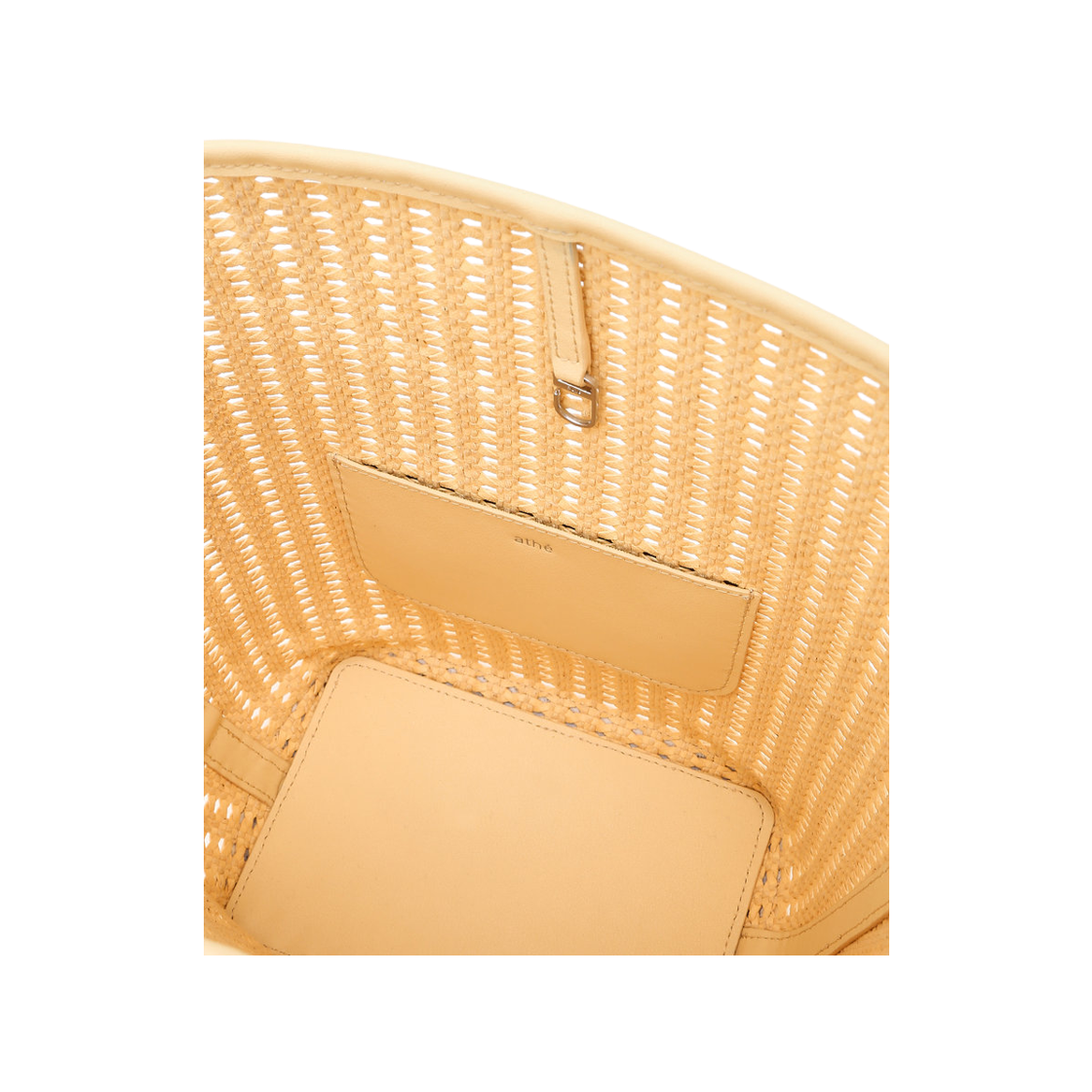 아떼 바네사브루노 액세사리 라이트베이지 파니에 메쉬 숄더백L AABA6E841Y1(Athe Vanessabruno Acc Panier Light Beige Panier Mesh Shoulder Bag L Light Yellow) - 2