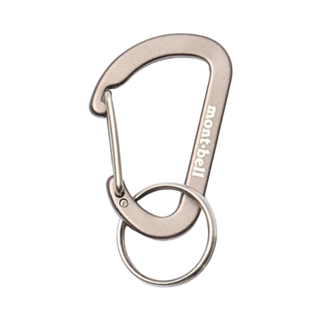 1124333 Montbell Key Carabiner Flat D Kan 4 Gunmetal