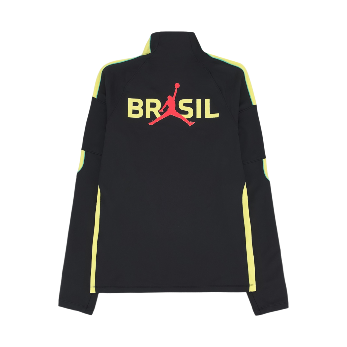 조던 x CBF 브라질 스트라이크 조던 드라이 핏 축구 니트 드릴 탑 블랙 옐로우 펄스 인프라레드 23(Jordan x CBF Brazil Strike Jordan Dri-FIT Soccer Knit Drill Top Black Yellow Pulse Infrared 23) - 2