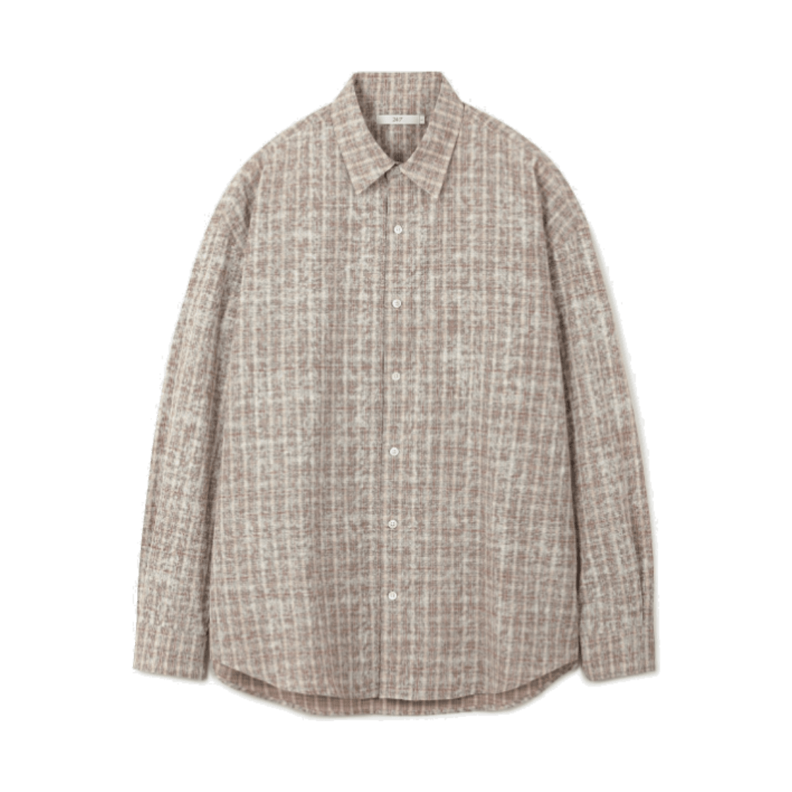 TMSFX26591BEX 24/7 series WASHED CHECK SHIRTS Washed Check Shirts Beige